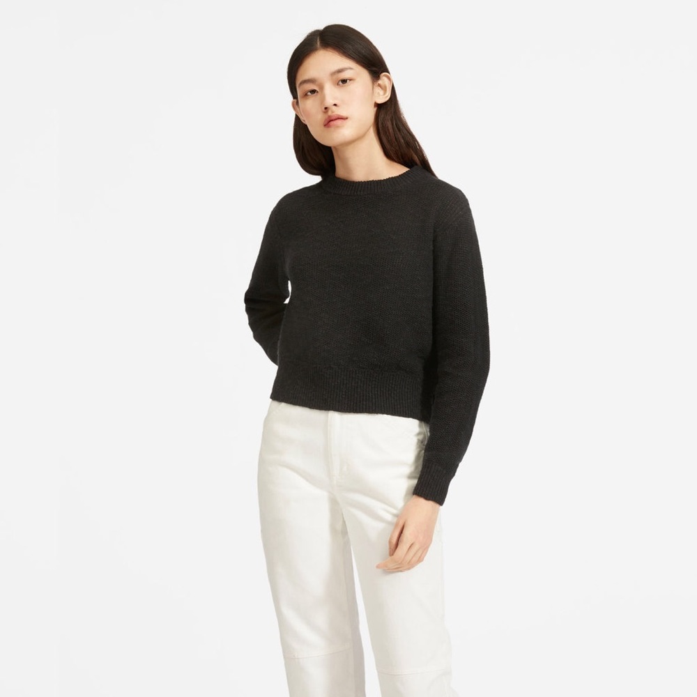 Everlane The Cotton-Linen Crew Sweater
